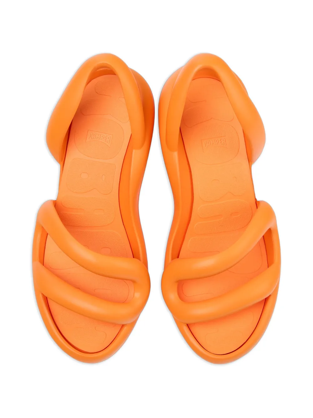 Camper Kobarah sandalen met hak Oranje