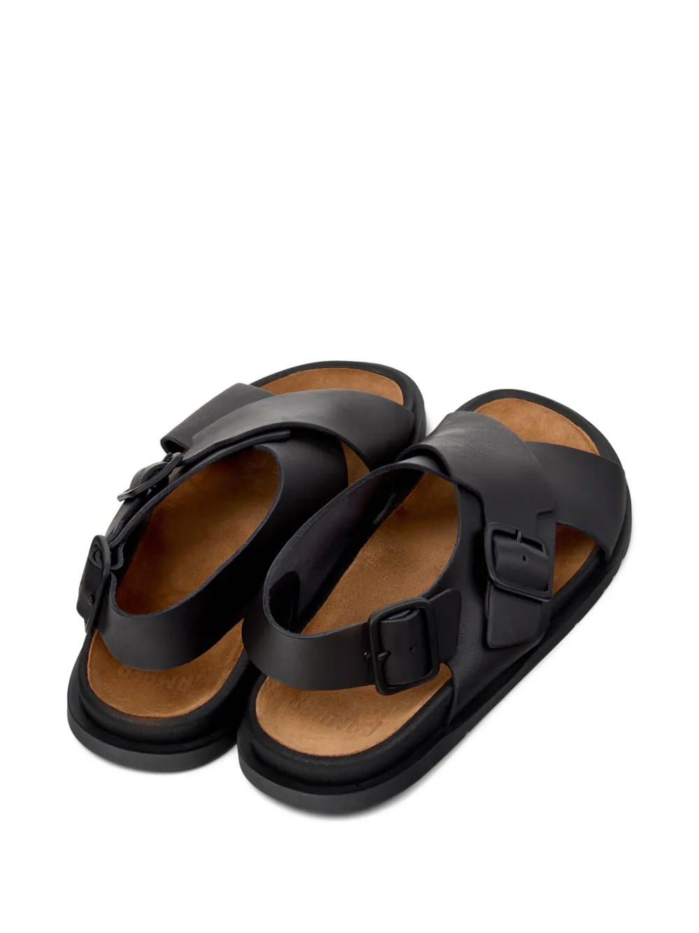 Camper Luc sandalen met gespbandje Zwart
