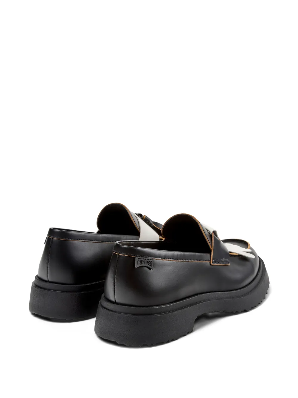 Camper Twins fringed walden loafers Zwart