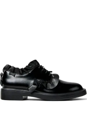 CamperLab Eki Leather lace-up Boat Shoes | Black | FARFETCH