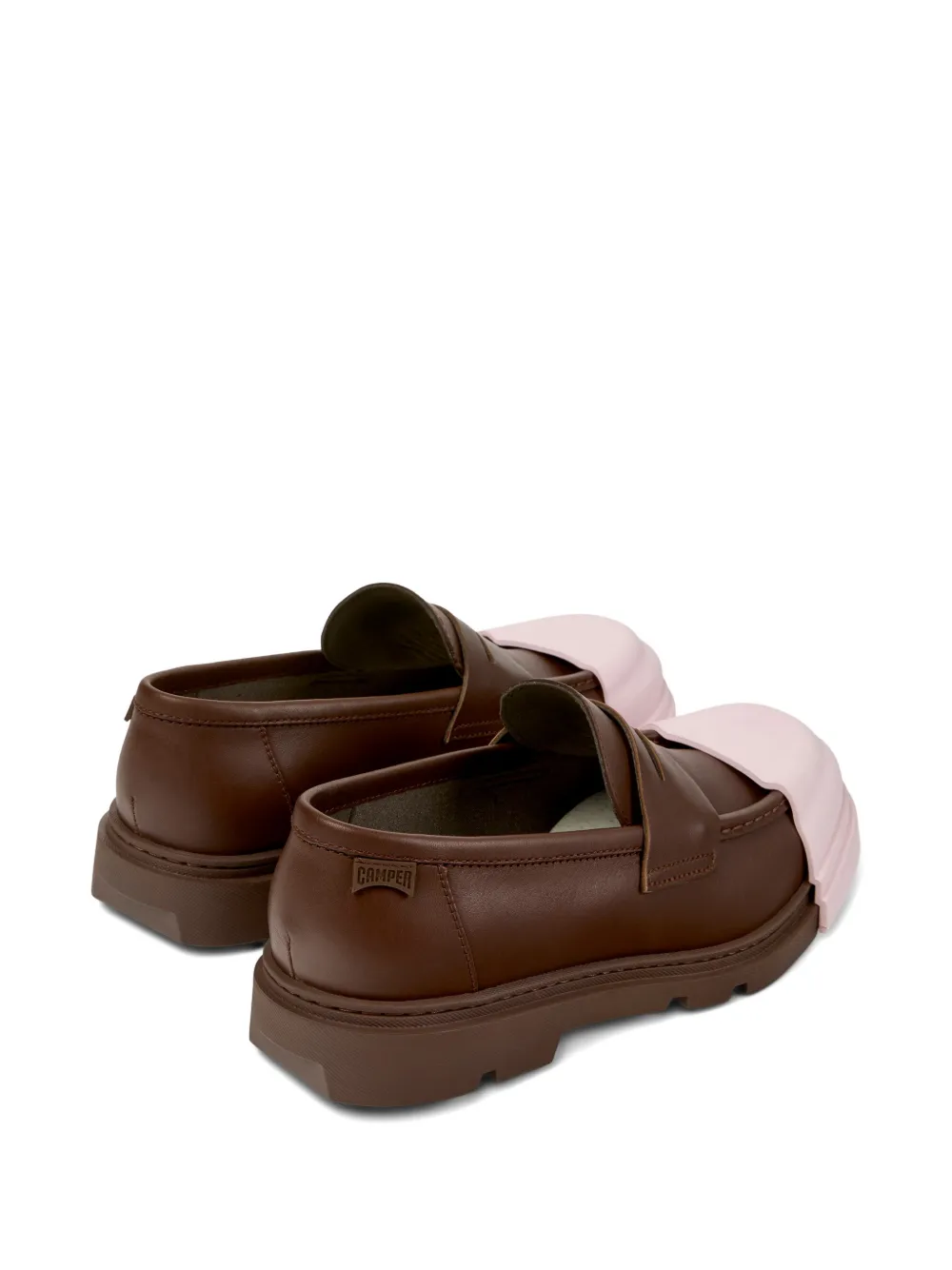 Camper Junction leren loafers Bruin