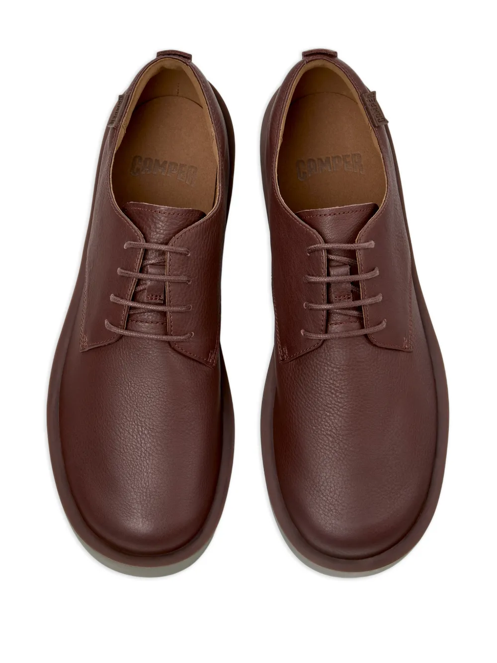 Wagon Leather Lace-Up Derby Shoes