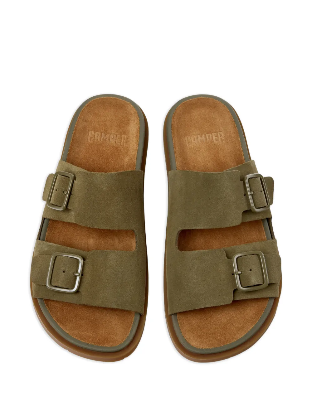 Camper Luc sandalen met gespbandje Groen