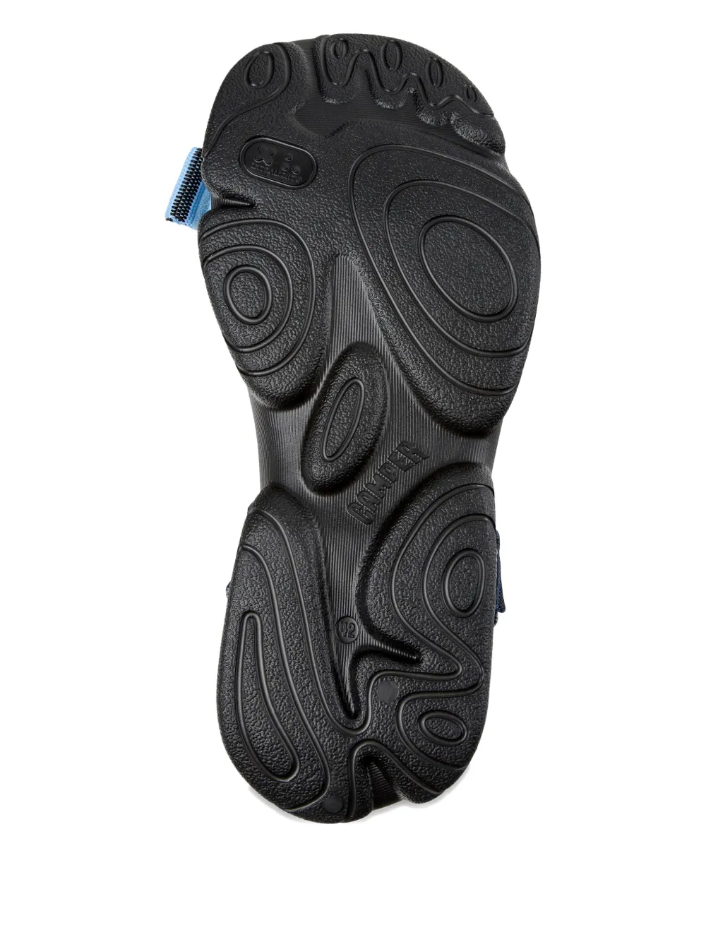 Camper Karst gestreepte sandalen Blauw