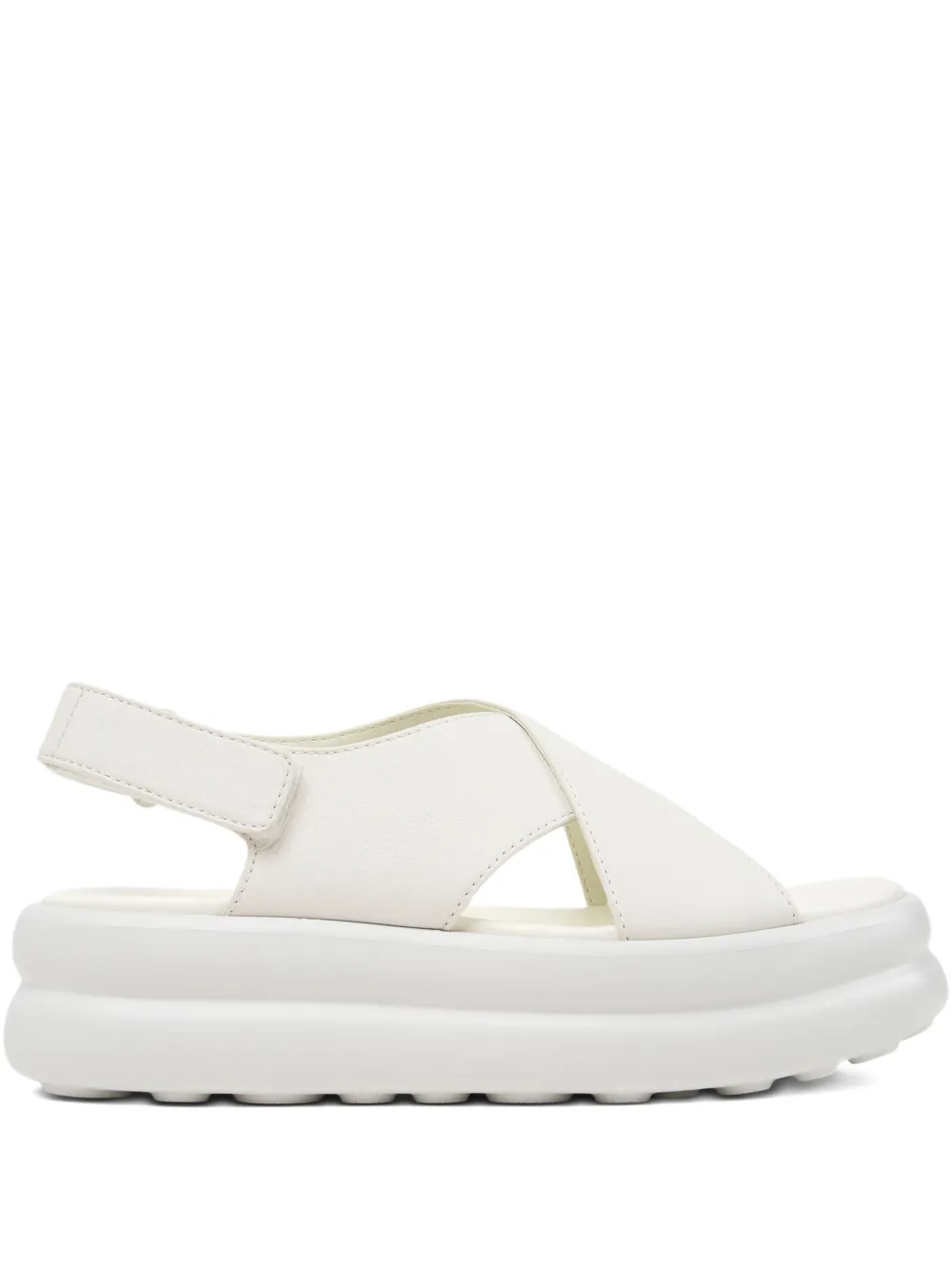 Camper Pelotas Flota leren sandalen met gekruiste bandjes Wit