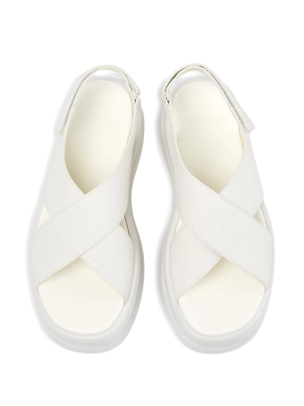 Camper Pelotas Flota leren sandalen met gekruiste bandjes Wit