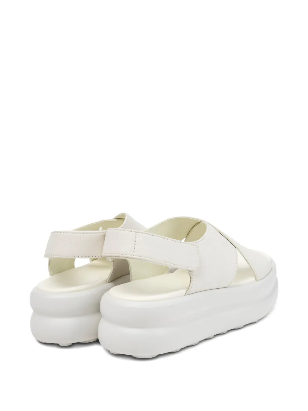 Camper Pelotas Flota leren sandalen met gekruiste bandjes Wit