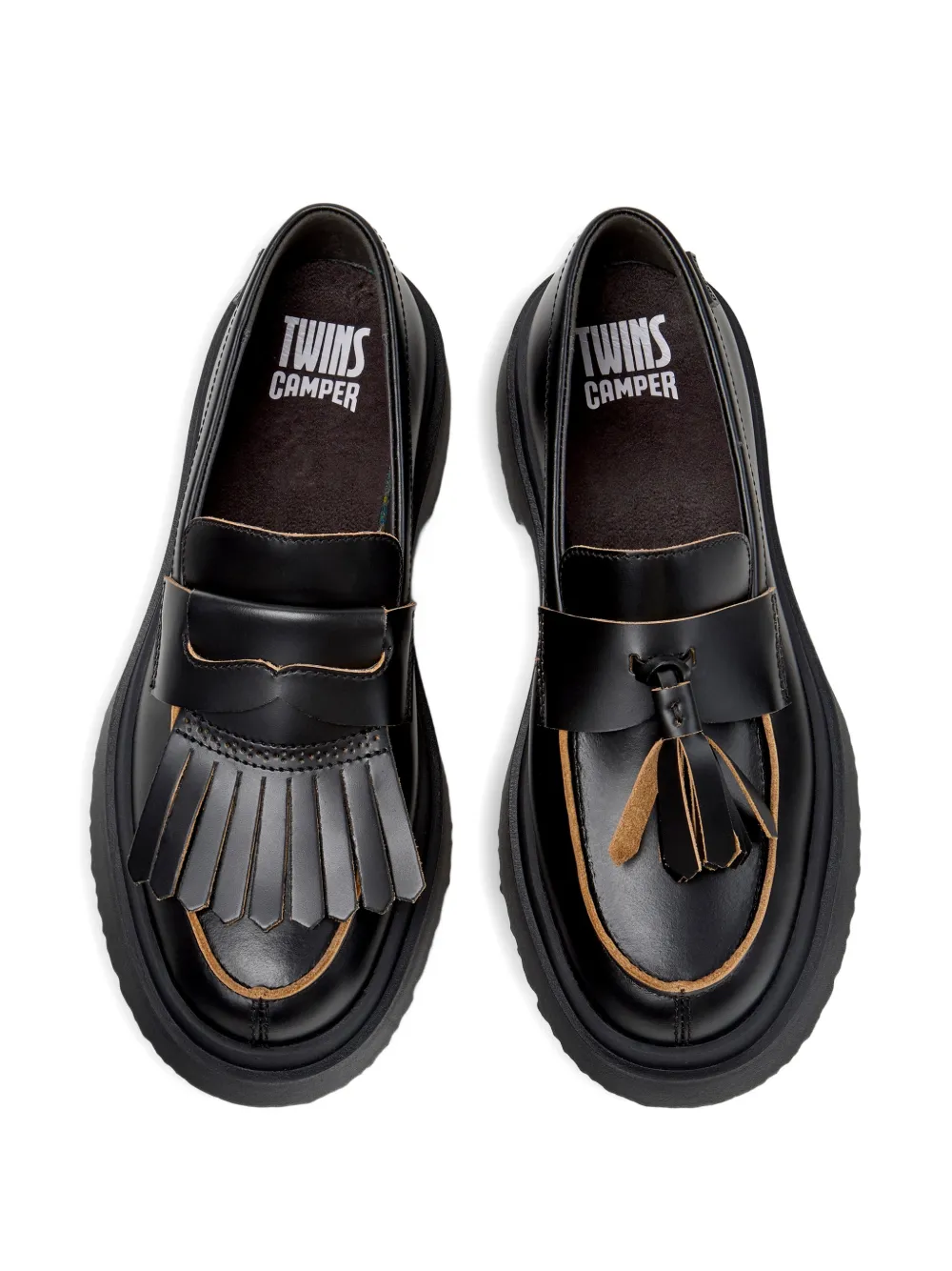 Camper Walden Twins loafers Zwart