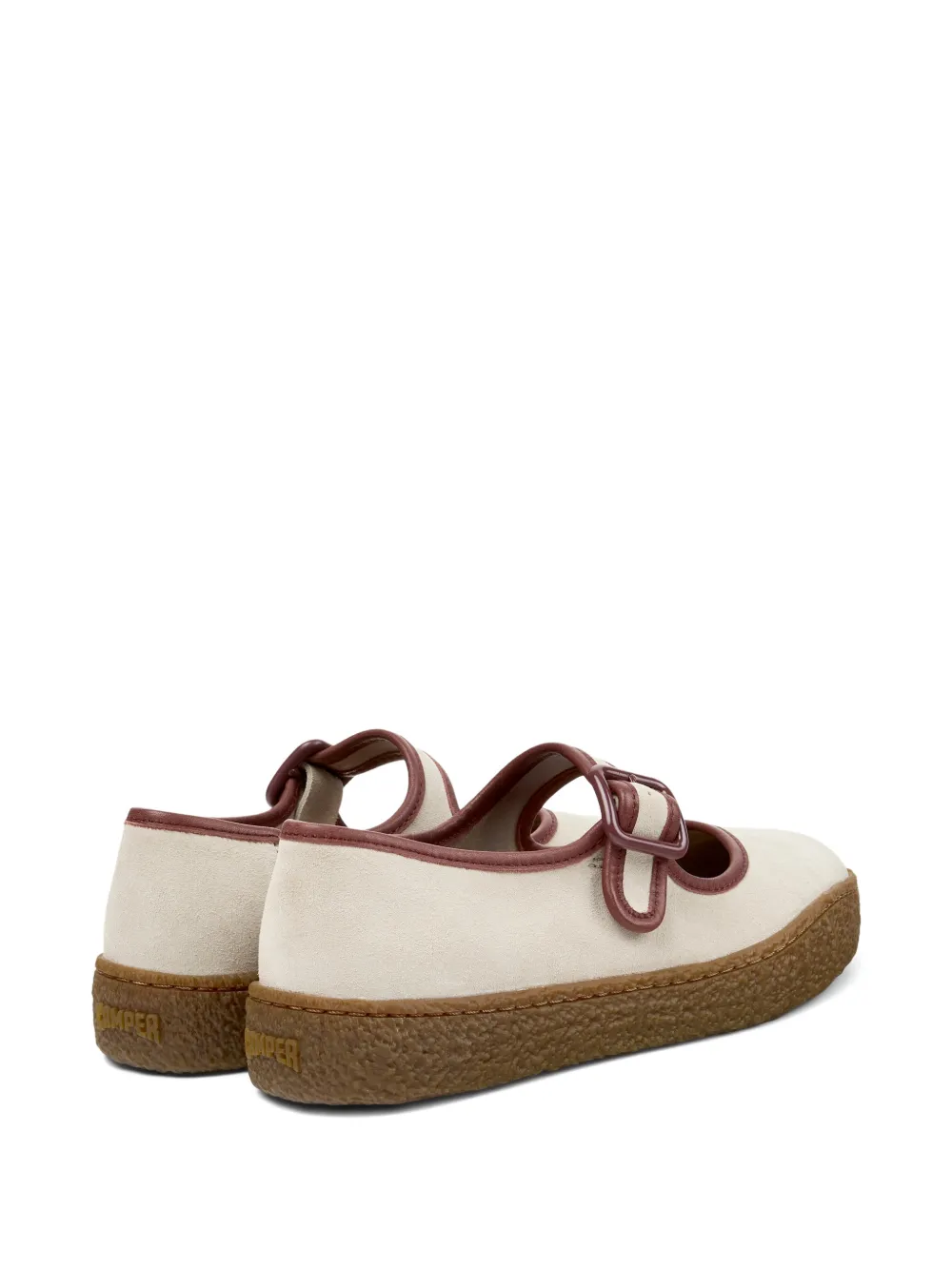 Camper Peu Terreno ballerina's met gesp Beige