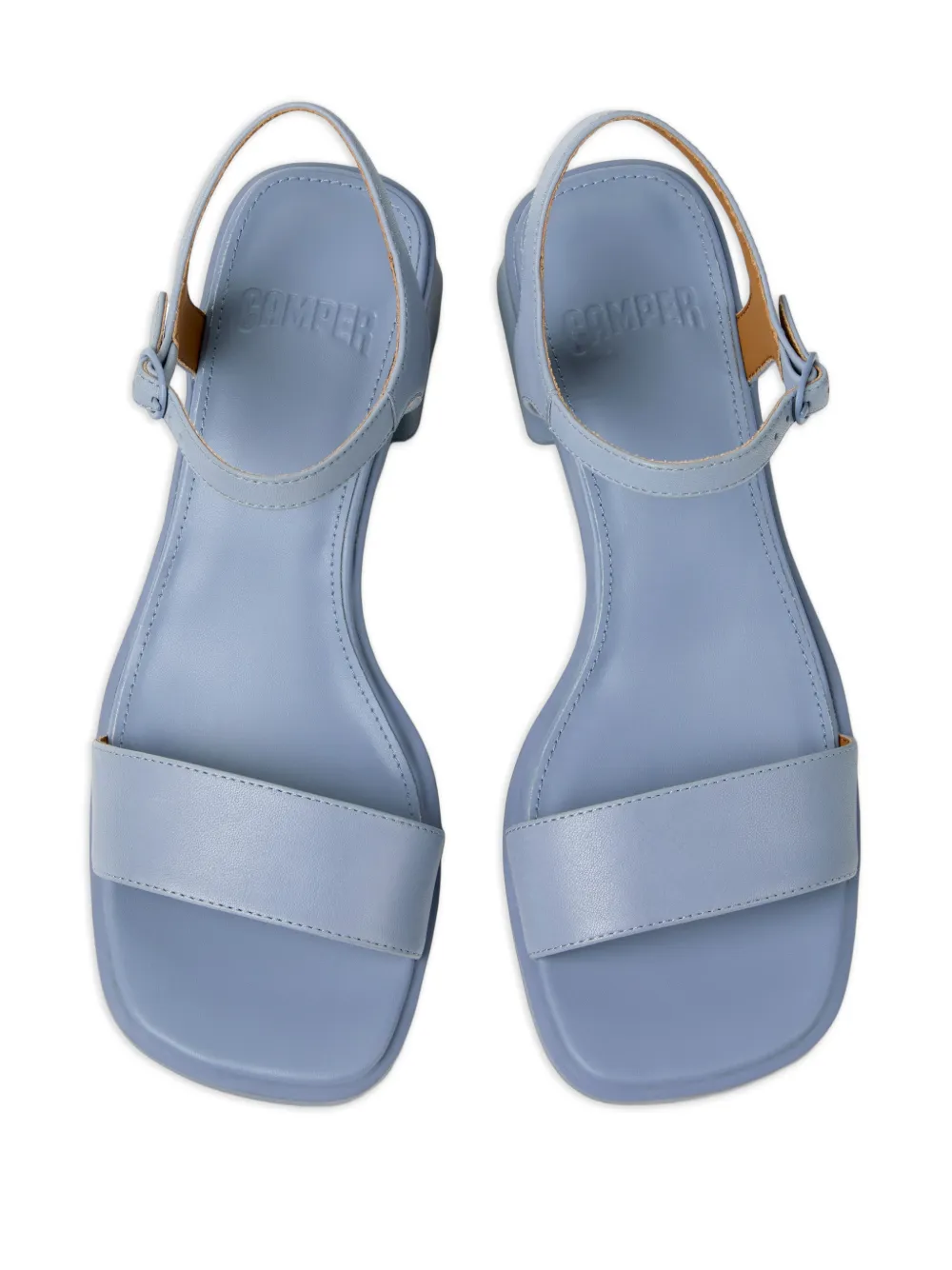 Camper Kora leren sandalen Blauw