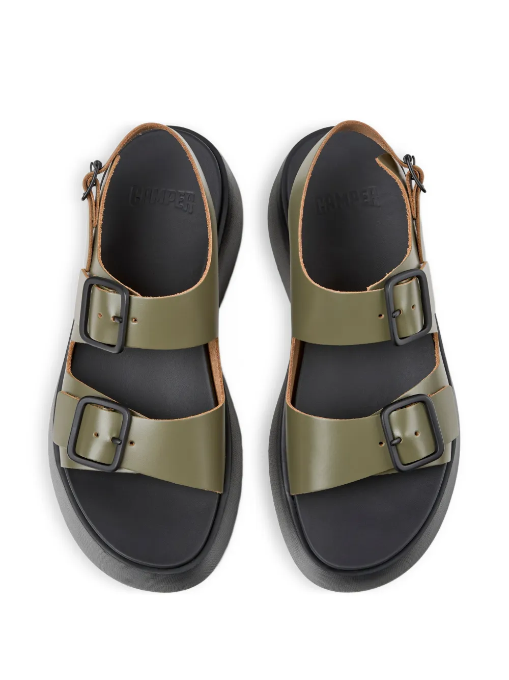 Camper Tasha sandalen met gesp Groen