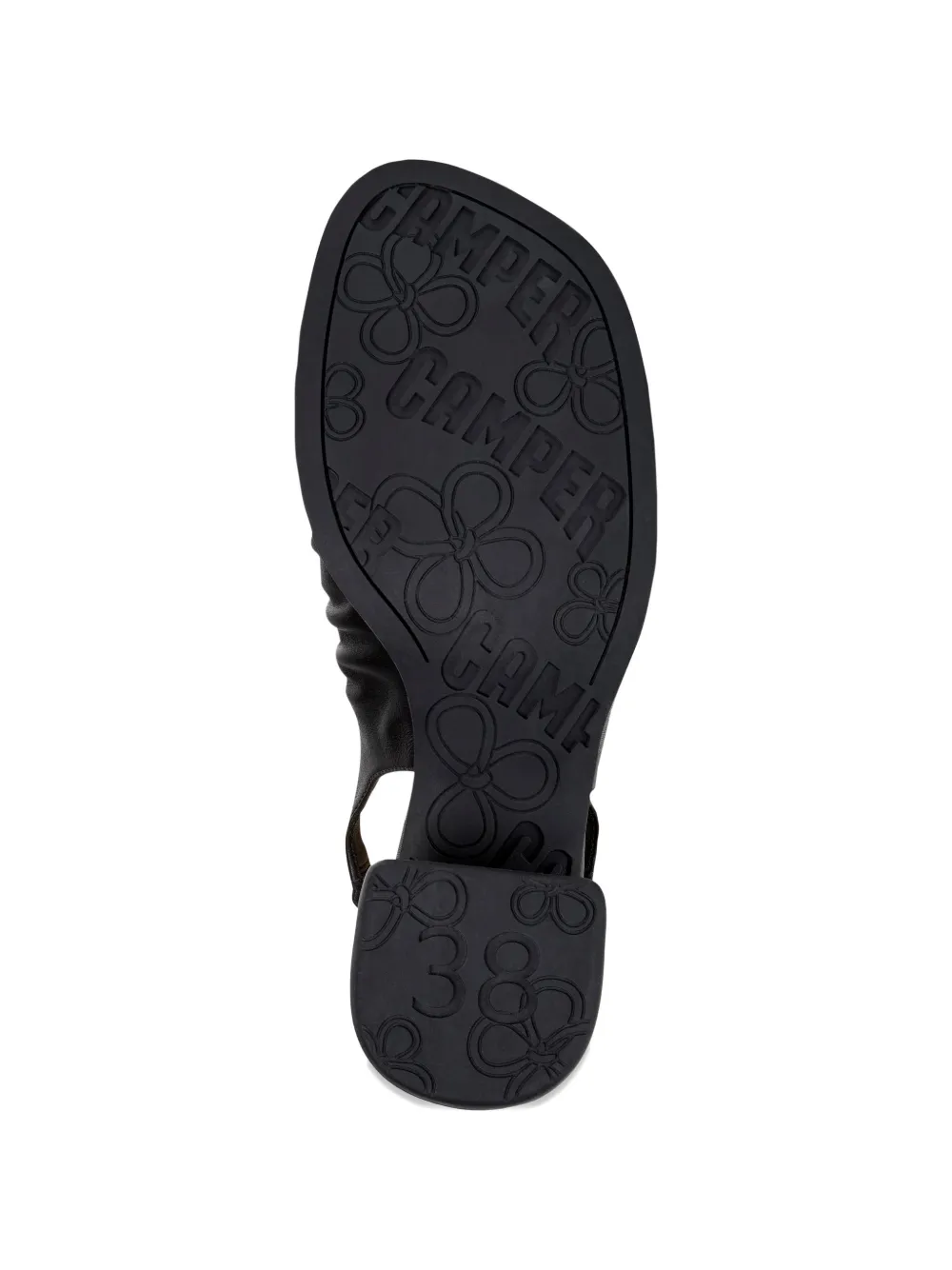 Camper Leren pumps met strikdetail Zwart