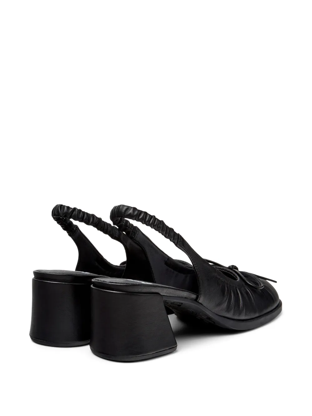 Camper Leren pumps met strikdetail Zwart