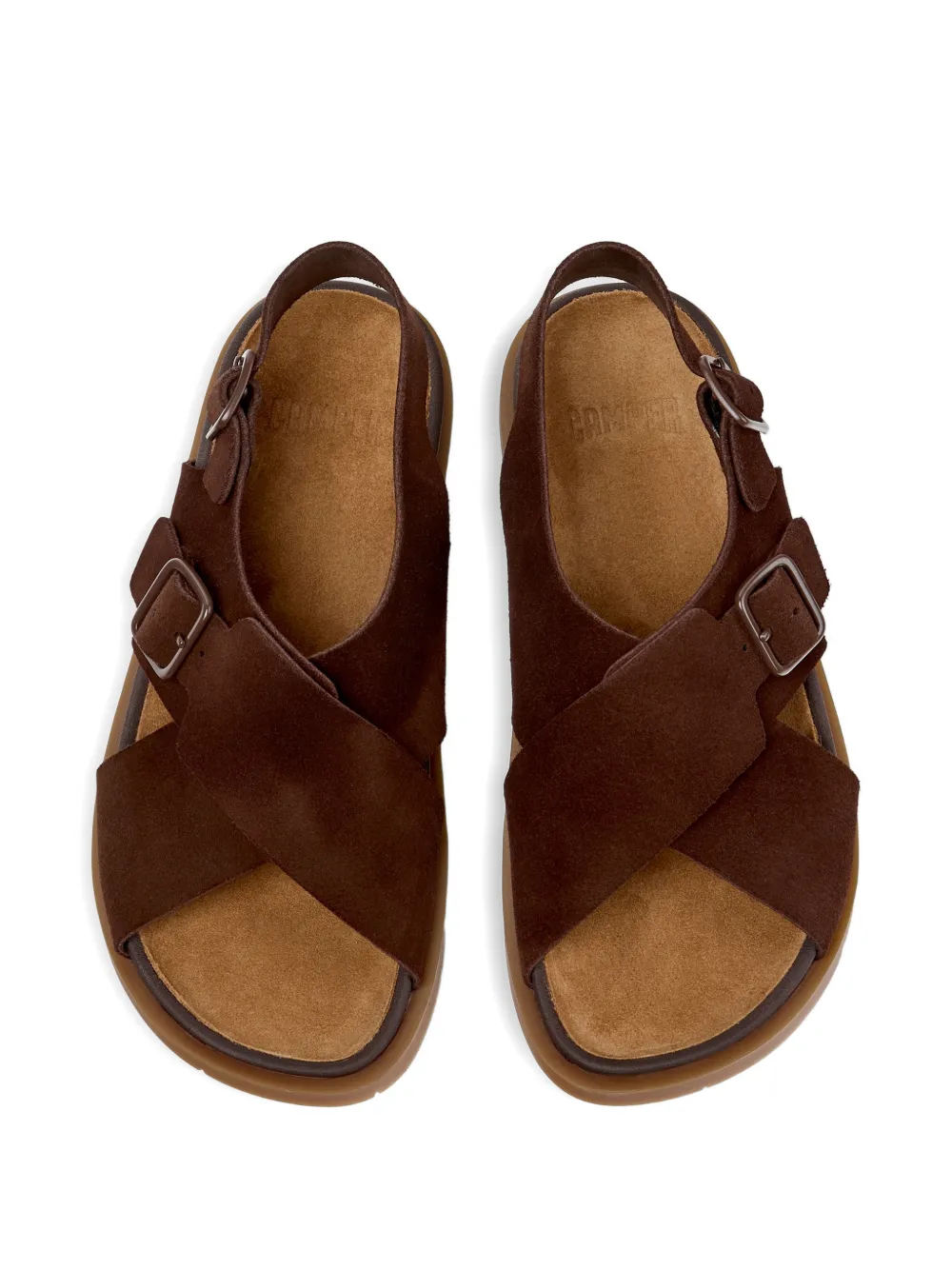 Camper Sandalen met gespbandje Bruin