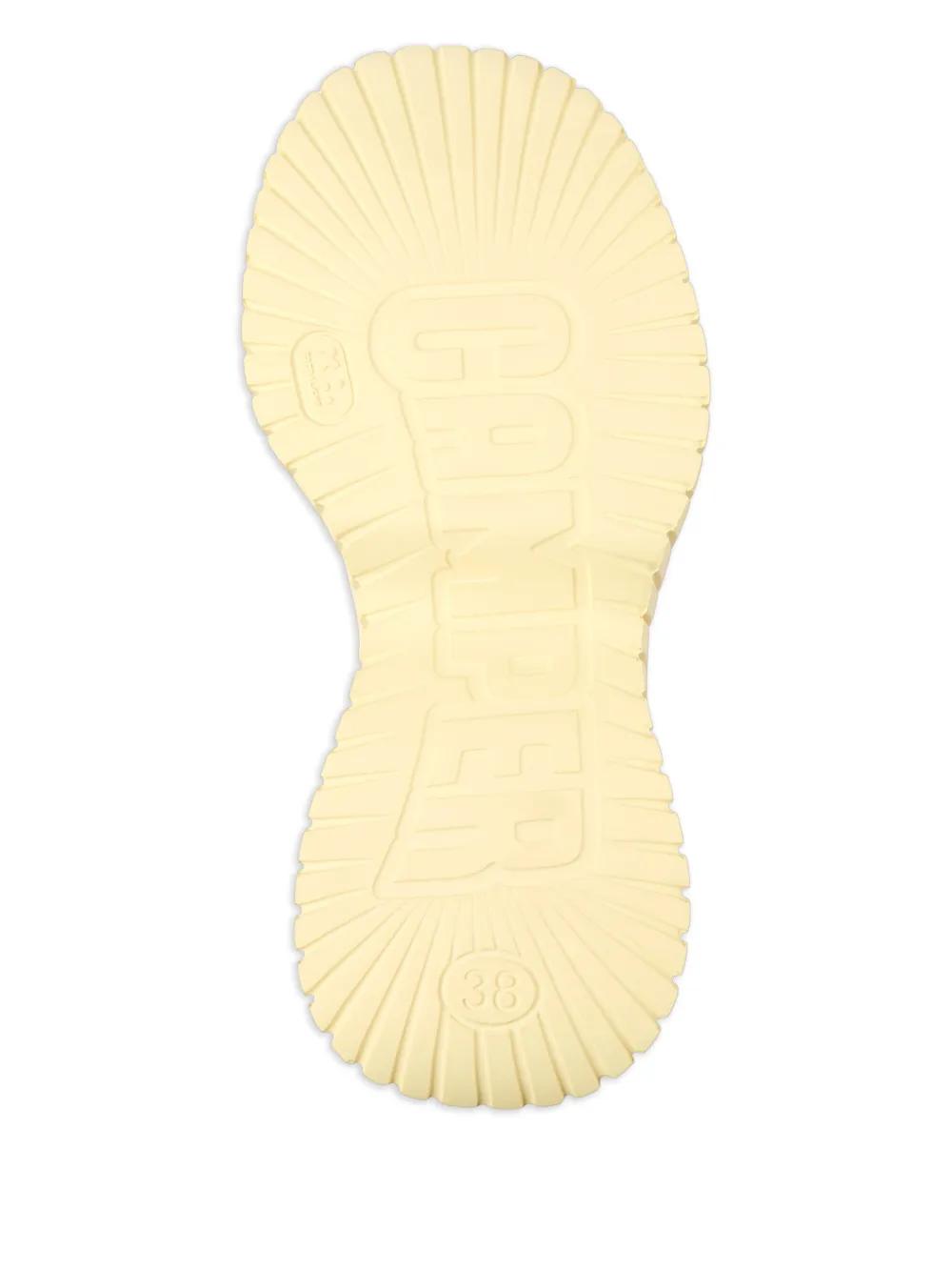 Camper BCN leren sandalen met klittenband Geel