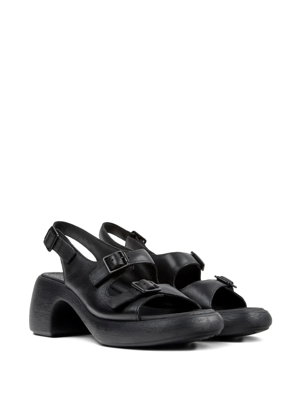 Camper Thelma sandalen met gespsluiting Zwart