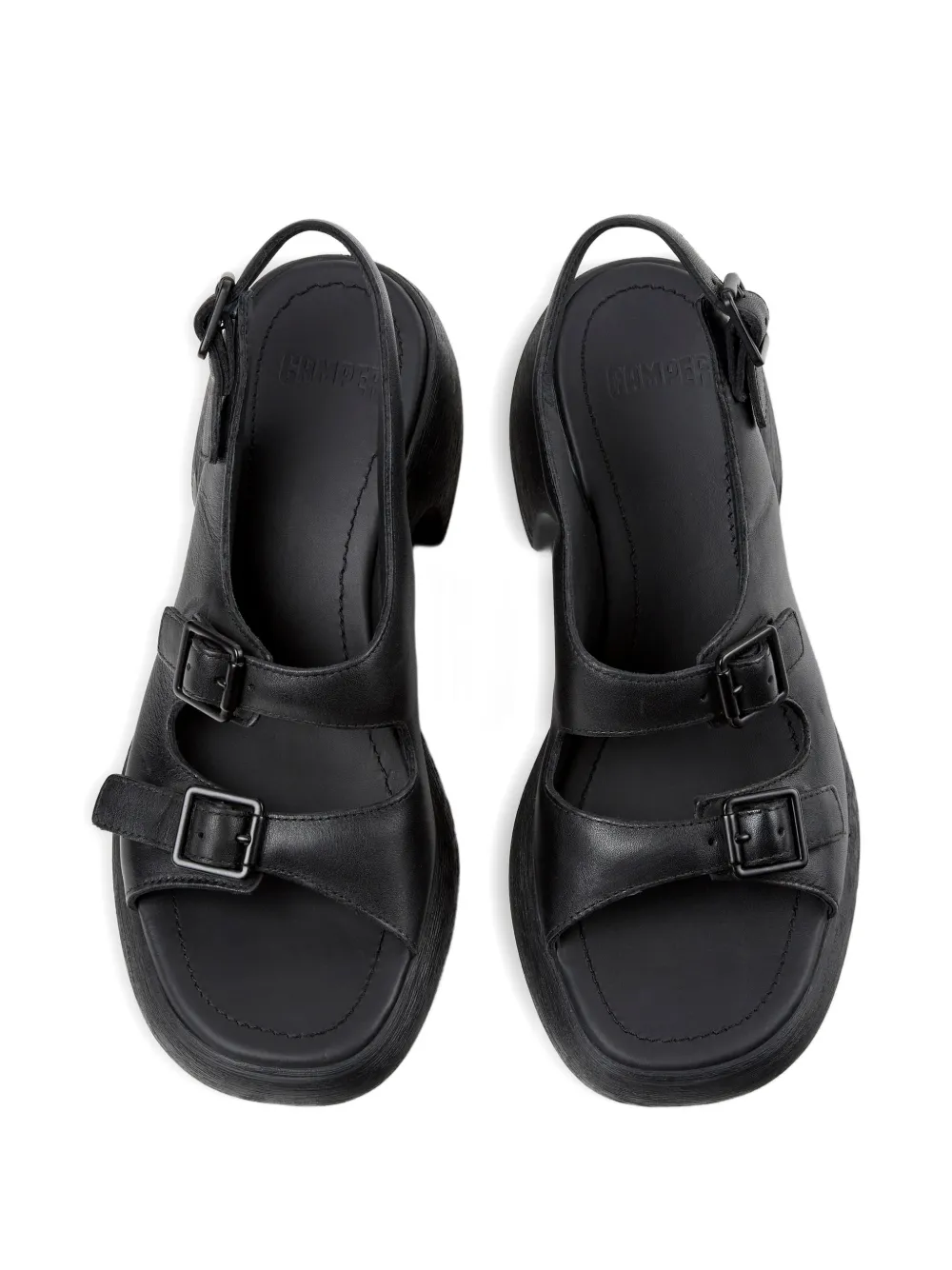 Camper Thelma sandalen met gespsluiting Zwart