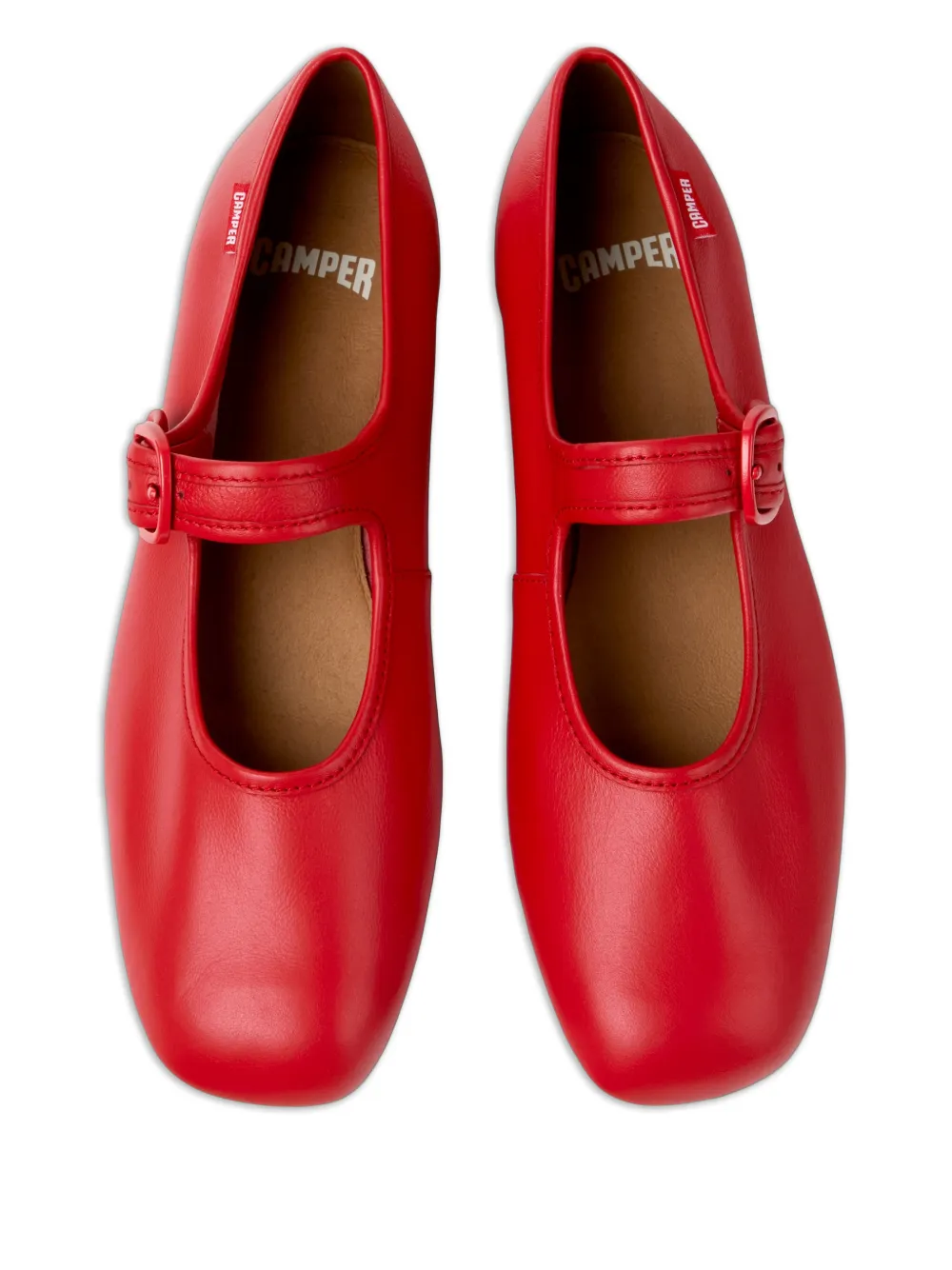 Camper Ballerina's met gespbandje Rood
