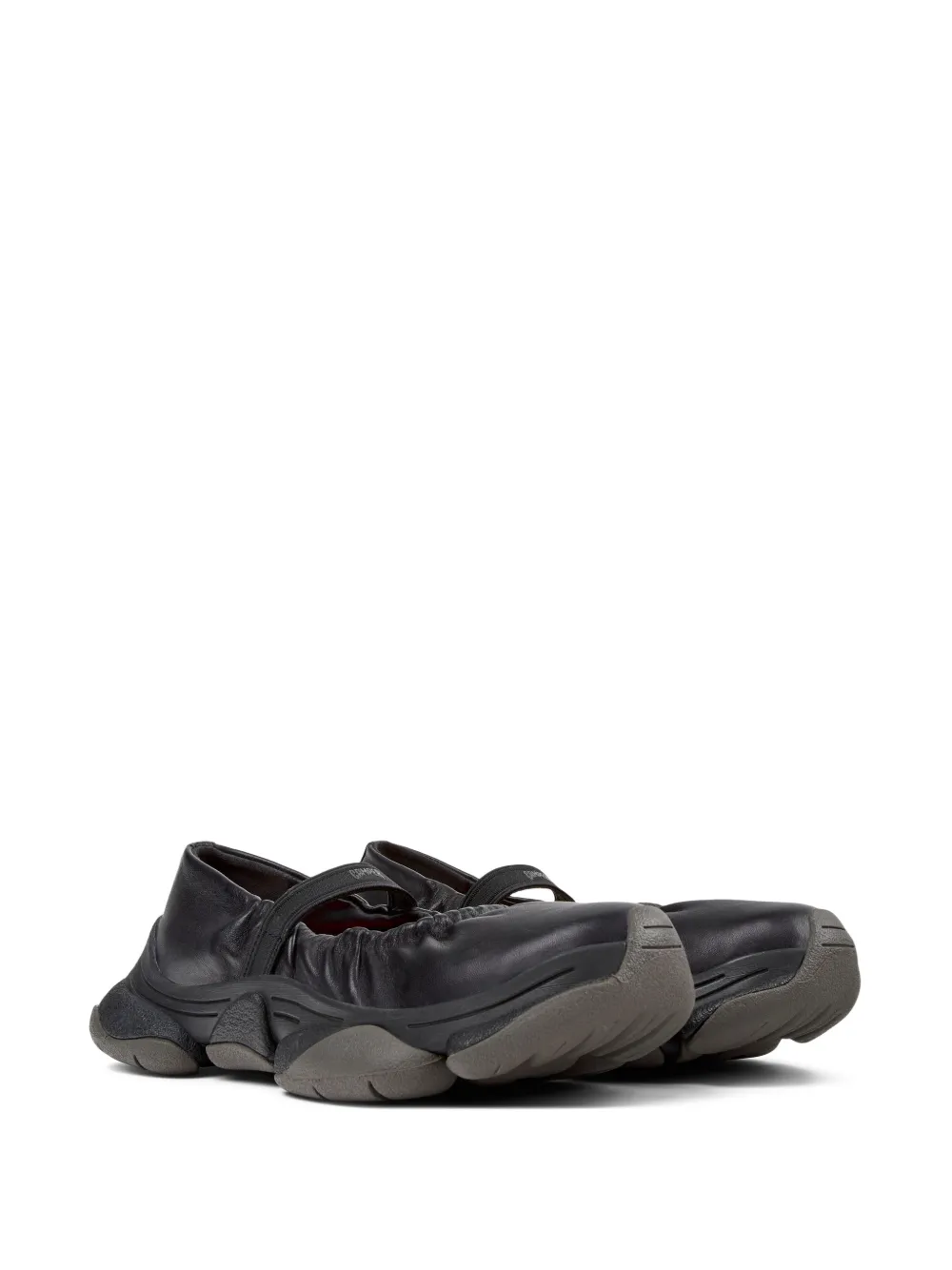 Camper Karst elasticated-detail ballet flats - Zwart