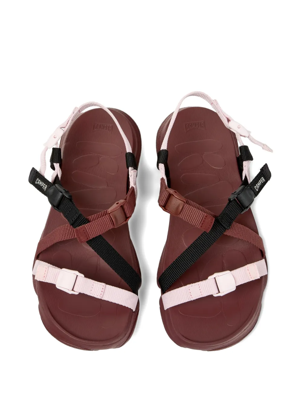 Camper Karst sandalen met gespbandje Zwart