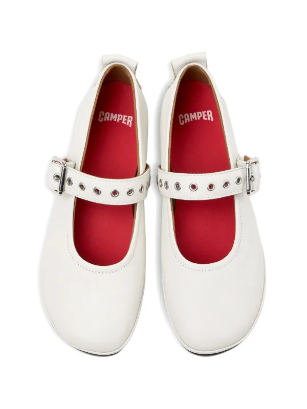 Camper Right Nina Ballerinas | White | FARFETCH
