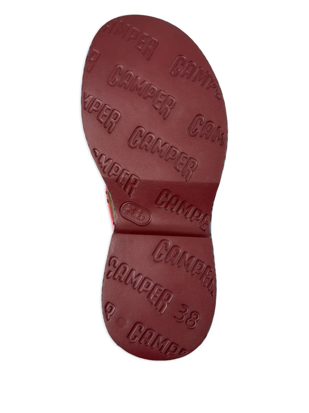 Camper Tasha sandalen met plateauzool en T-bandje Roze