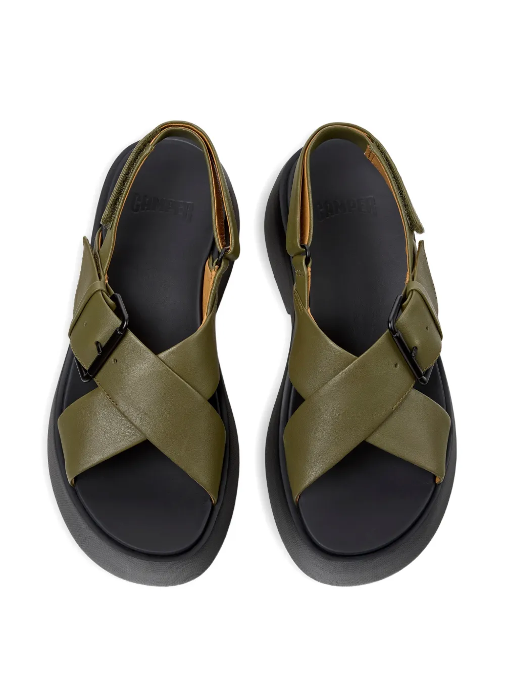 Camper Tasha sandalen met gesp Groen