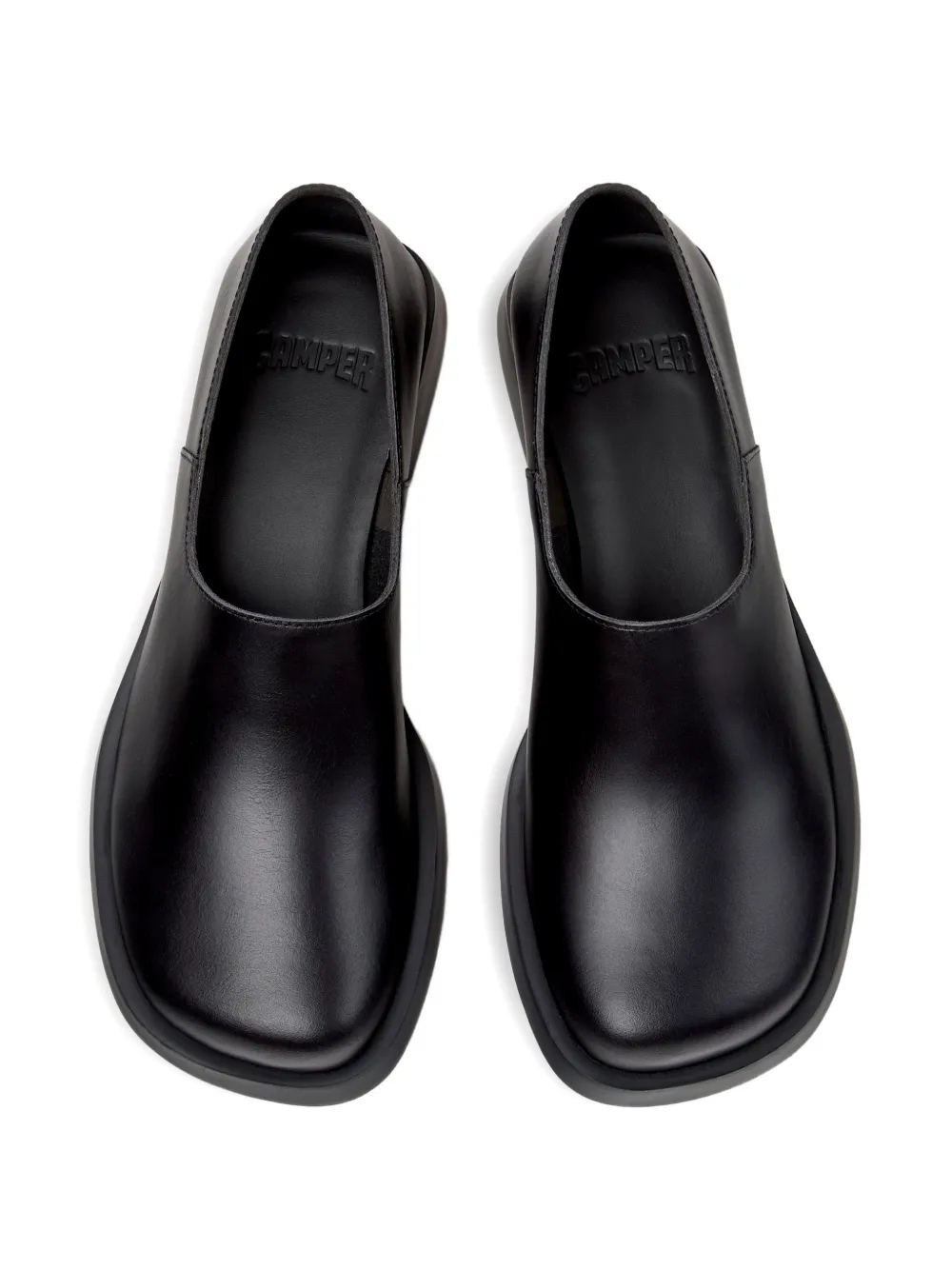 Camper Dana leather loafers Zwart