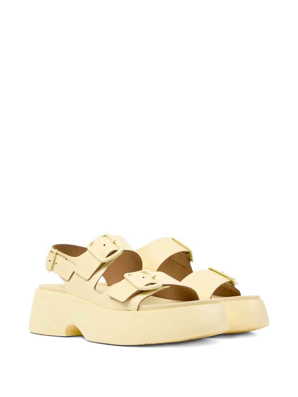 Camper Tasha sandalen met gesp Geel