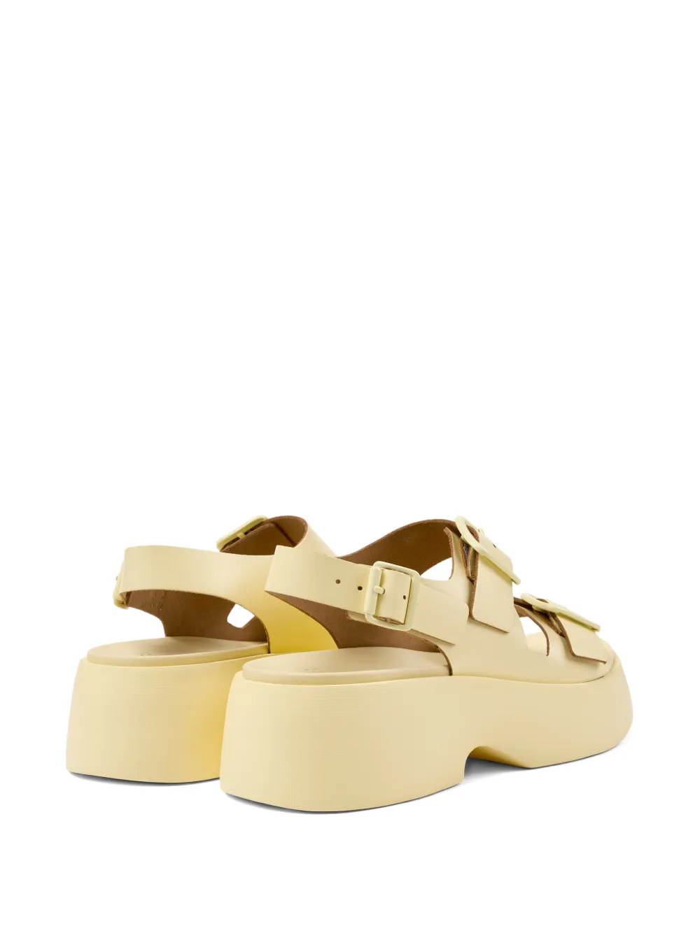 Camper Tasha sandalen met gesp Geel