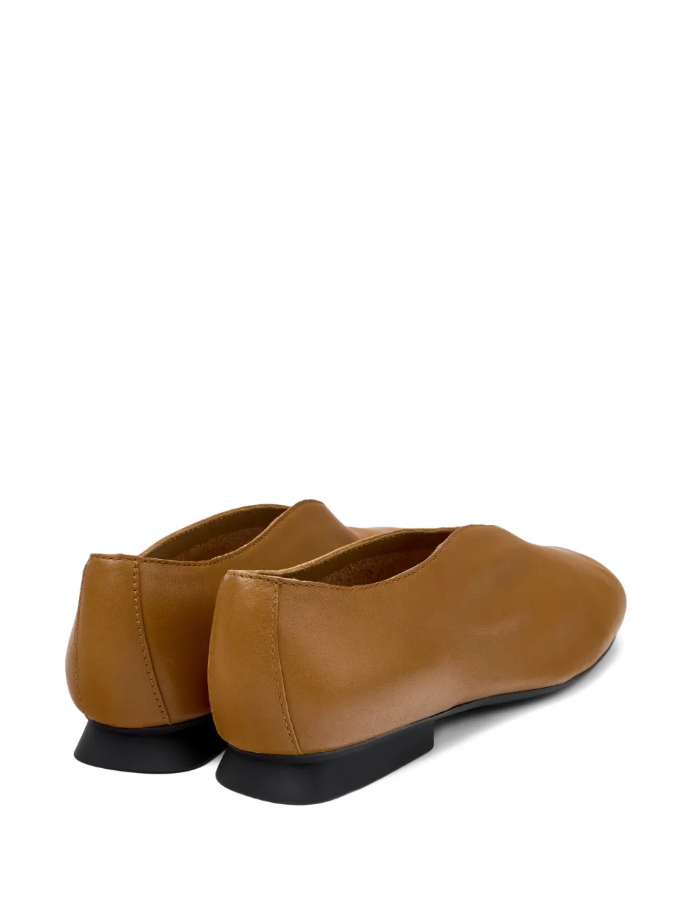 Camper Casi Myra gladde leren ballerina's Bruin