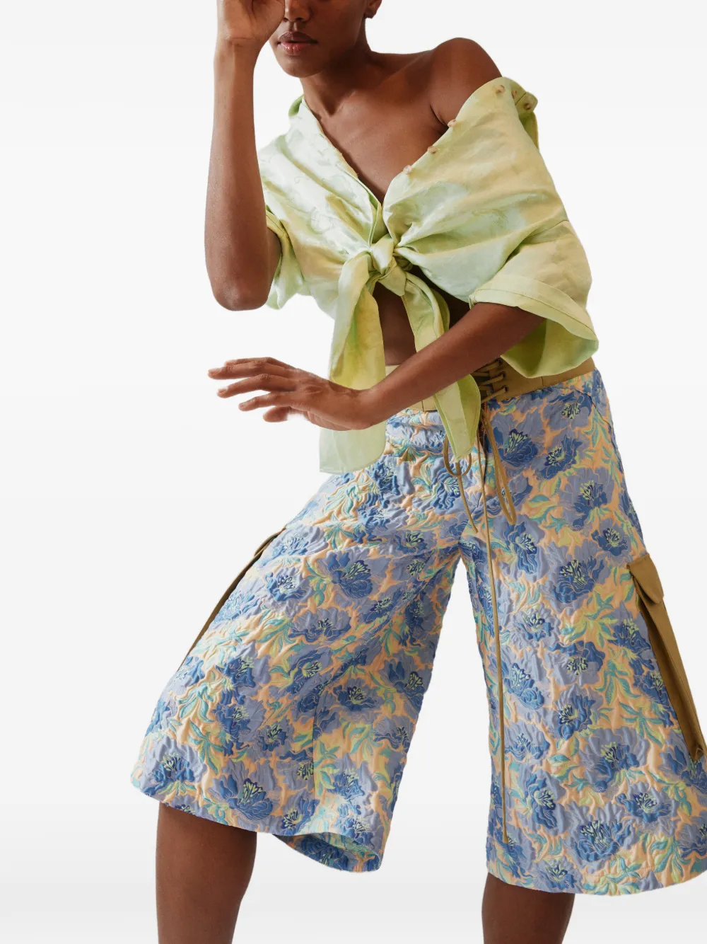  Rosie Assoulin Tie Me Up Button-down Shirt - Green 