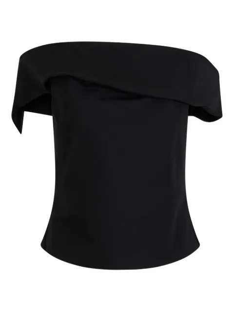 Rosie Assoulin Can't Bare It ridged off-shoulder top