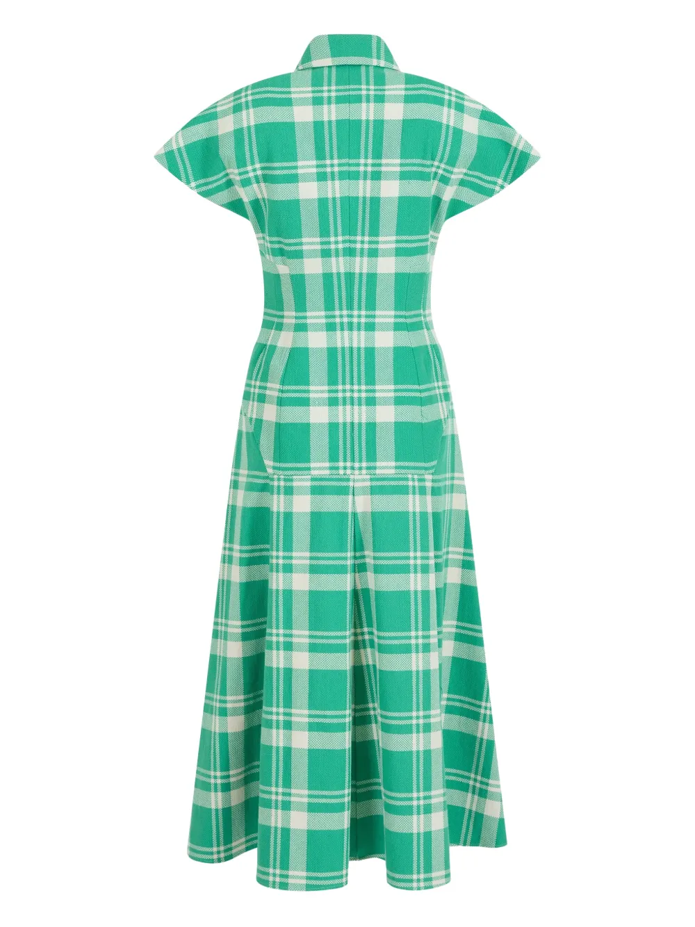 Rosie Assoulin blazer plaid midi dress - Groen