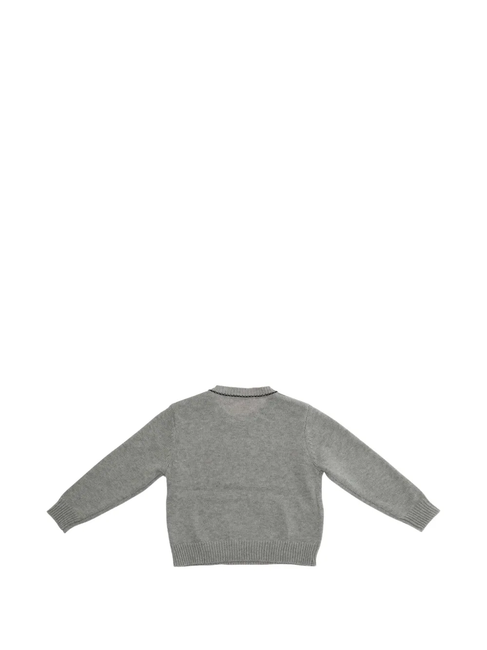  Marni Kids Embroidered Crewneck Top - Grey 
