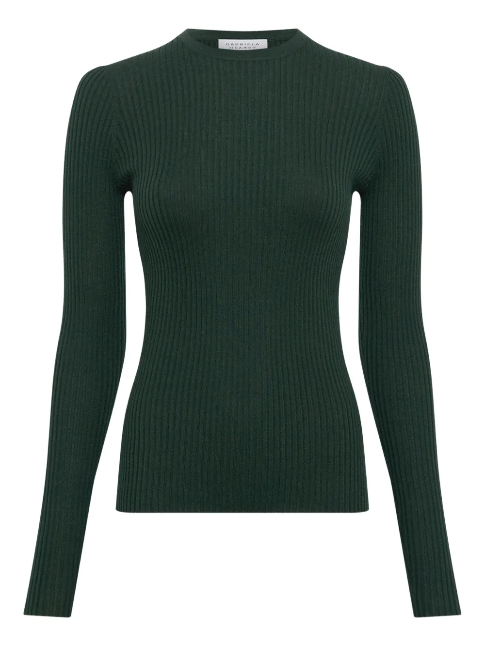 Gabriela Hearst Browning ribbed-knit T-shirt - Verde