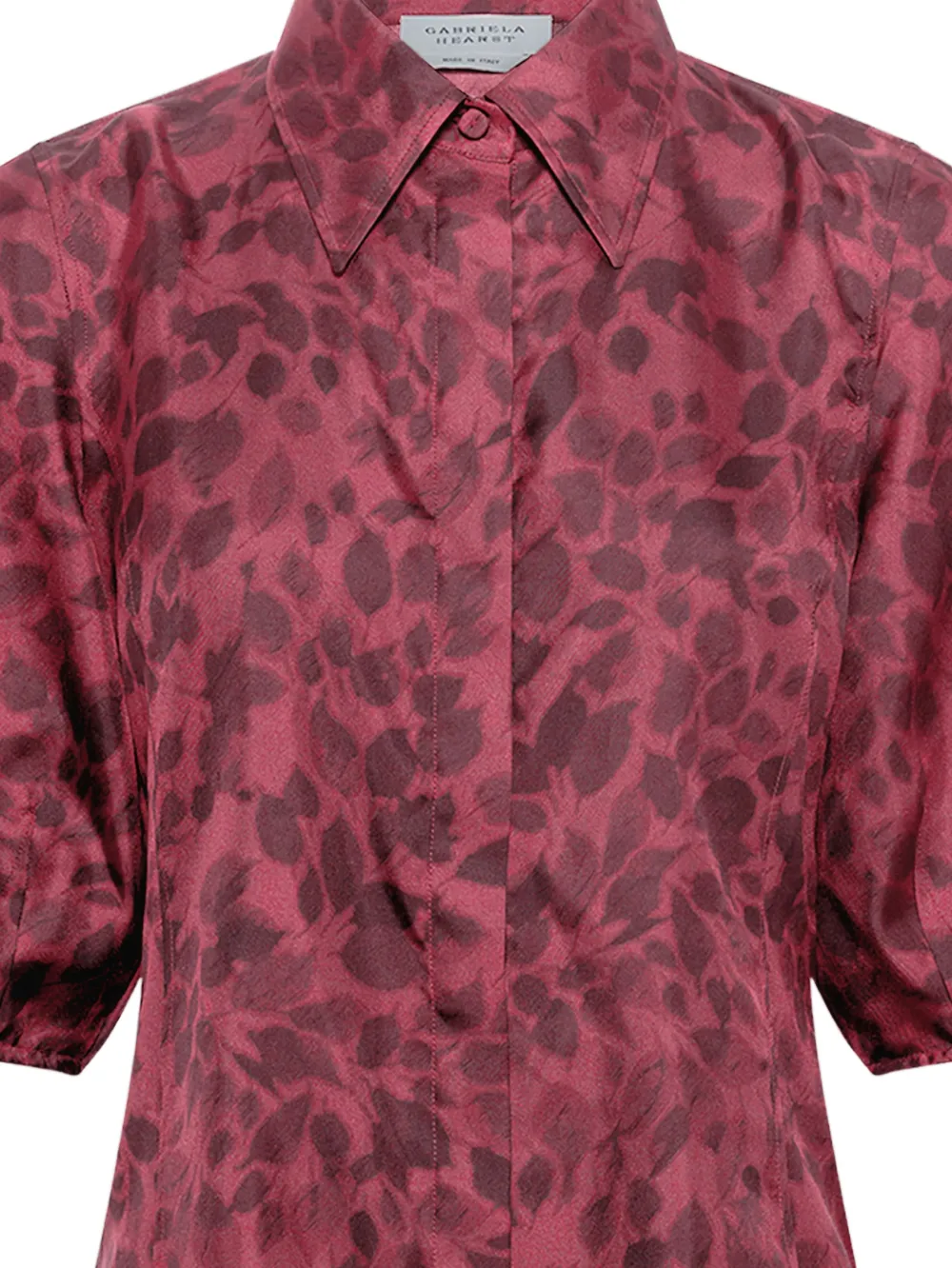 Gabriela Hearst Sansi puff-sleeve blouse - Roze