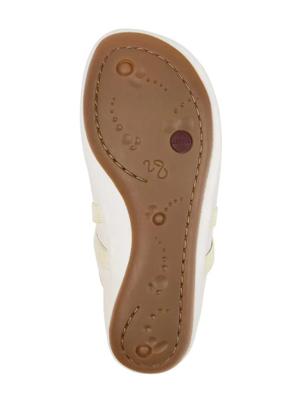 Camper Kids Twins elastische ballerina's Wit