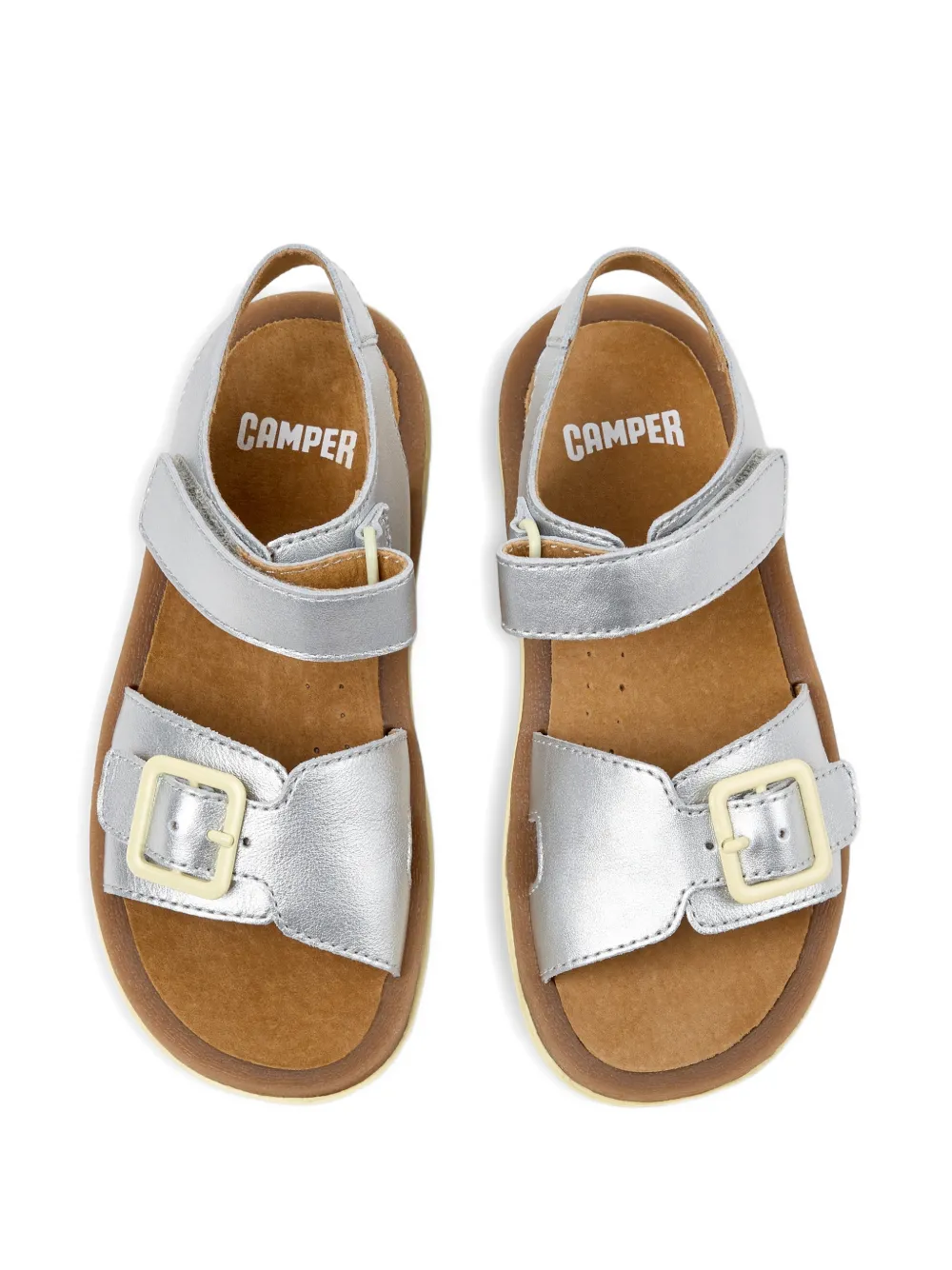 Camper Kids Bicho sandalen met gesp Zilver