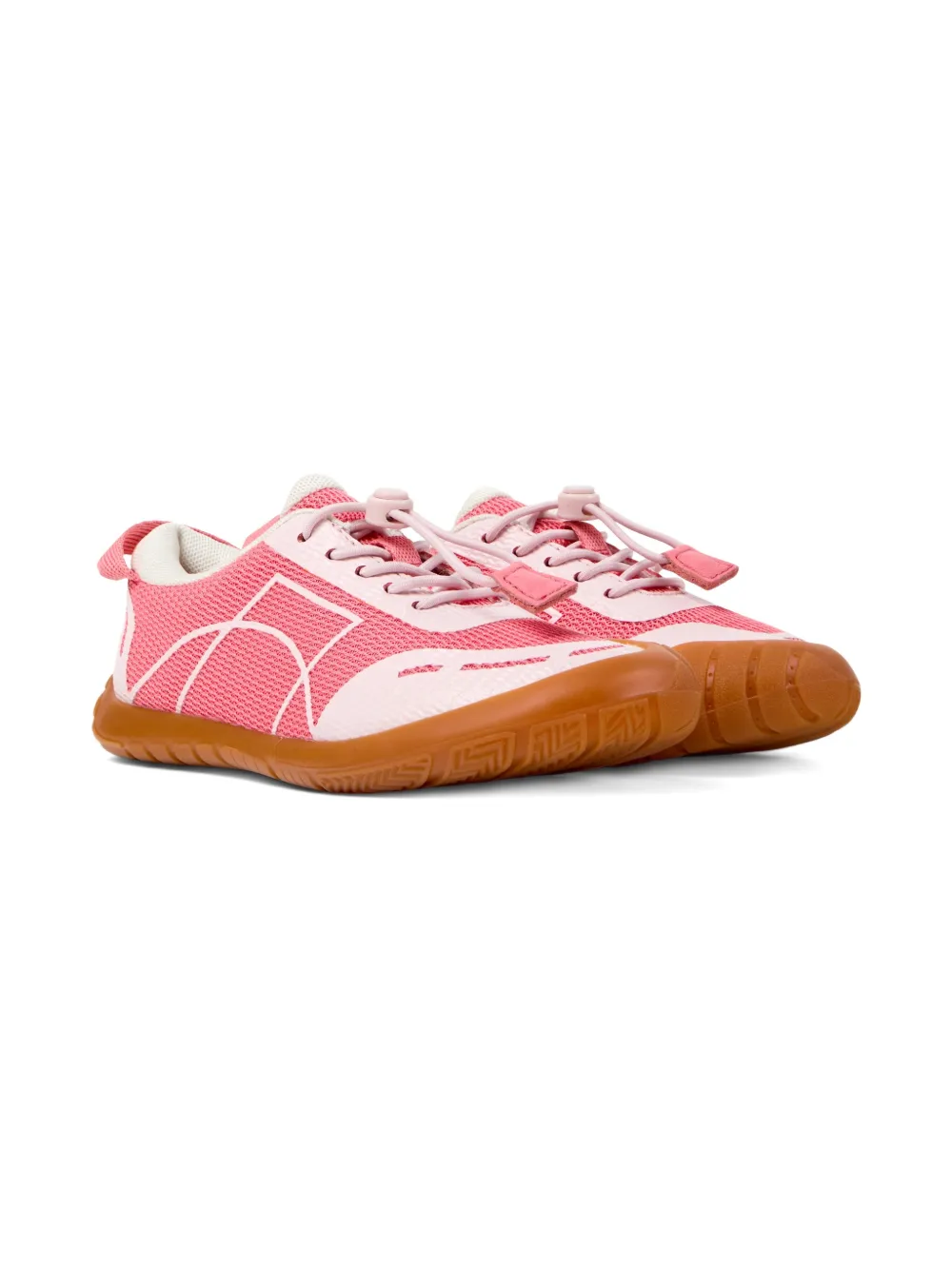 Camper Kids Peu Path sneakers met trekkoord Roze