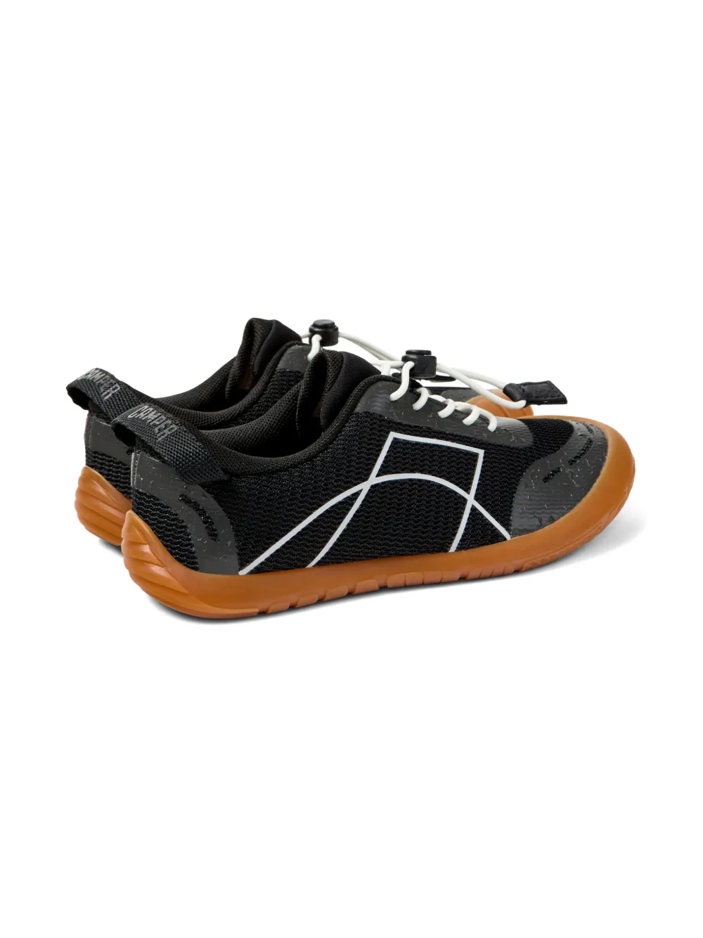 Camper Kids Peu Path sneakers met geometrisch patroon Zwart