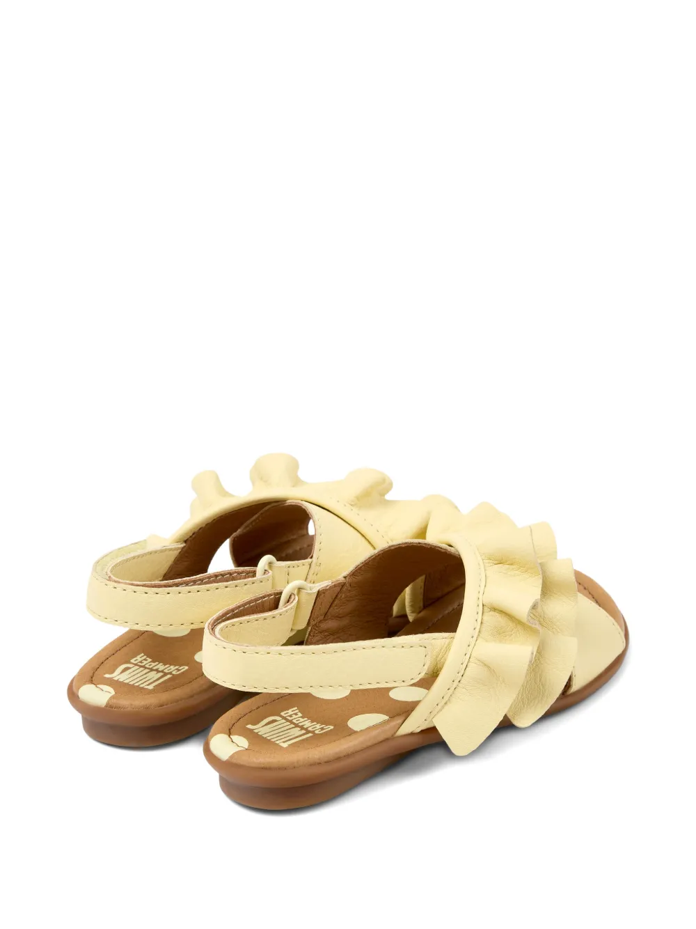 Camper Kids Right sandalen met ruches Geel