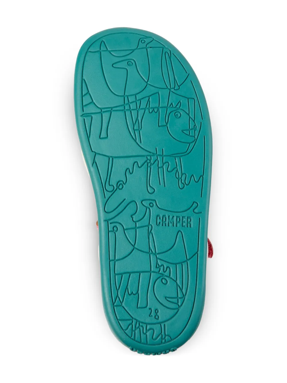 Camper Kids Sandalen met fruit applicatie Roze