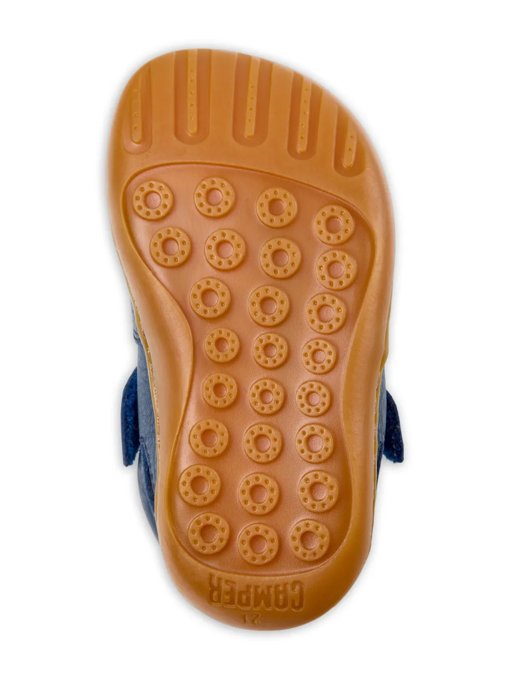 Camper Kids Ballerina's met uitgesneden details en pied-de-poule print Blauw