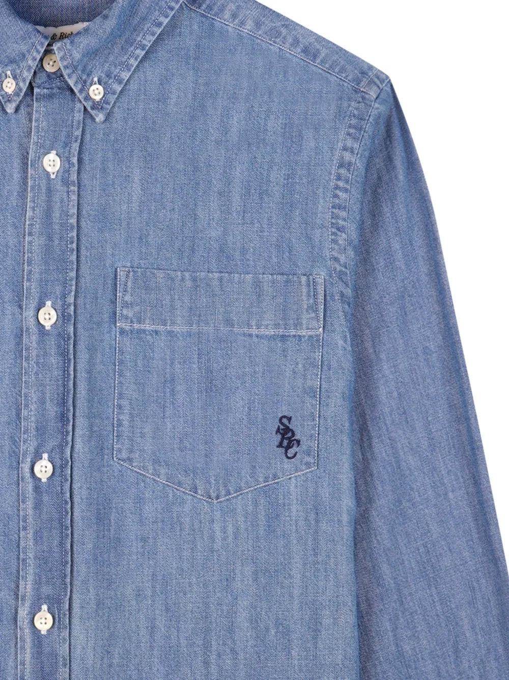 Sporty & Rich SRC shirt met borstzak en knopen Blauw