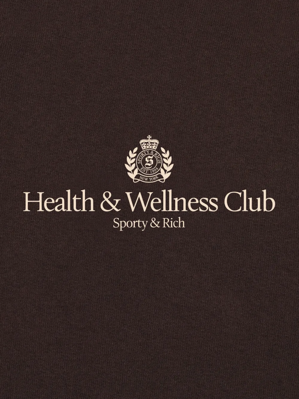 Sporty & Rich H&W sweater met ronde hals en logo Bruin