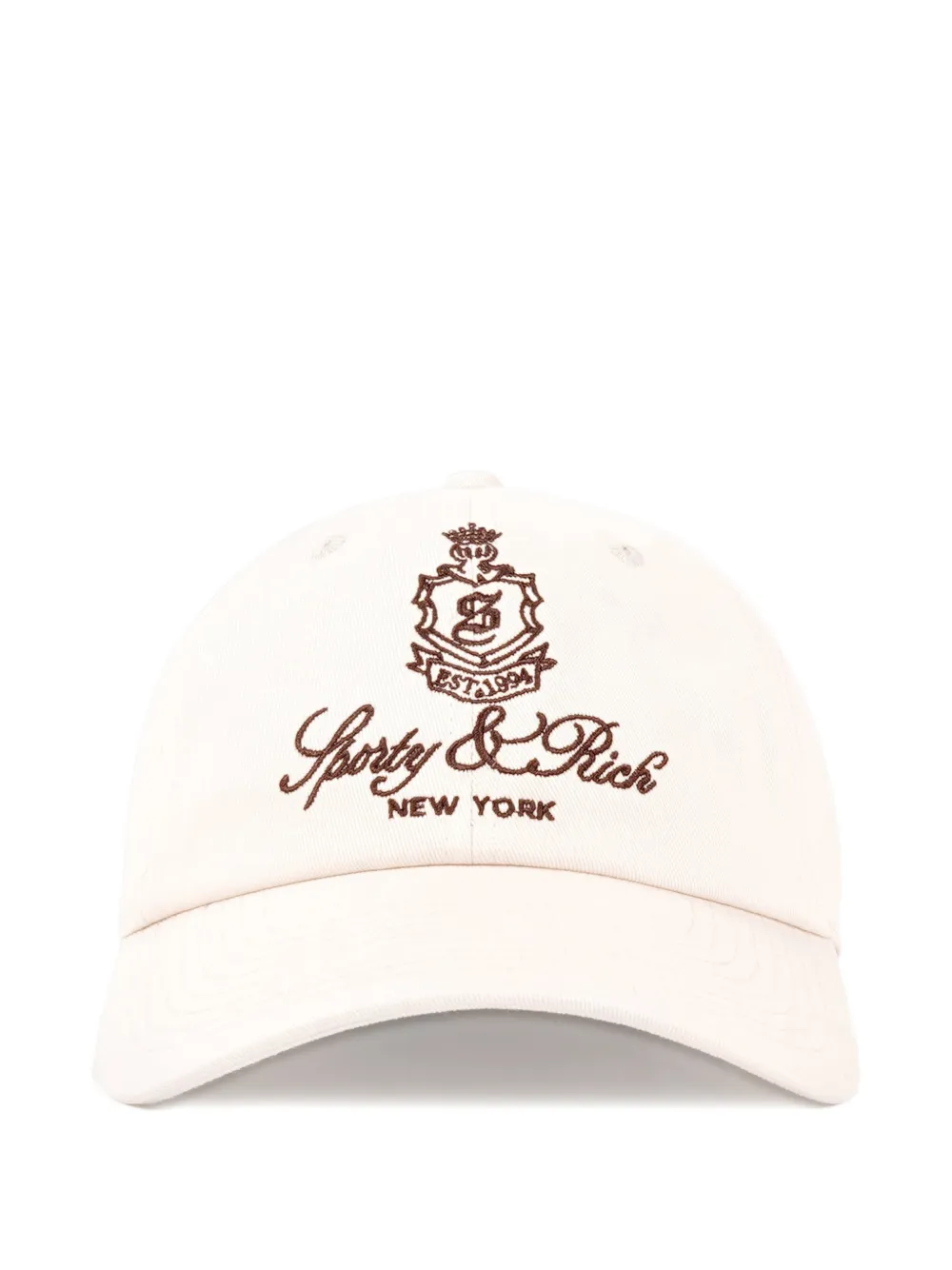Sporty & Rich Vendome logo-embroidery baseball cap - Toni neutri
