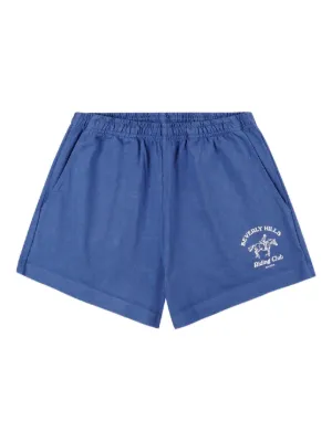新品  sporty&rich ショーツ ネイビー XS Sporty & Rich ショートパンツ | ブルー | FARFETCH JP
