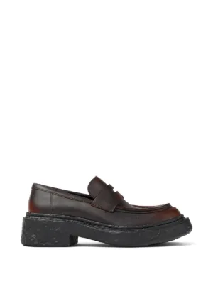CamperLab Vamonos バックル レザーローファー | ブラウン | FARFETCH JP