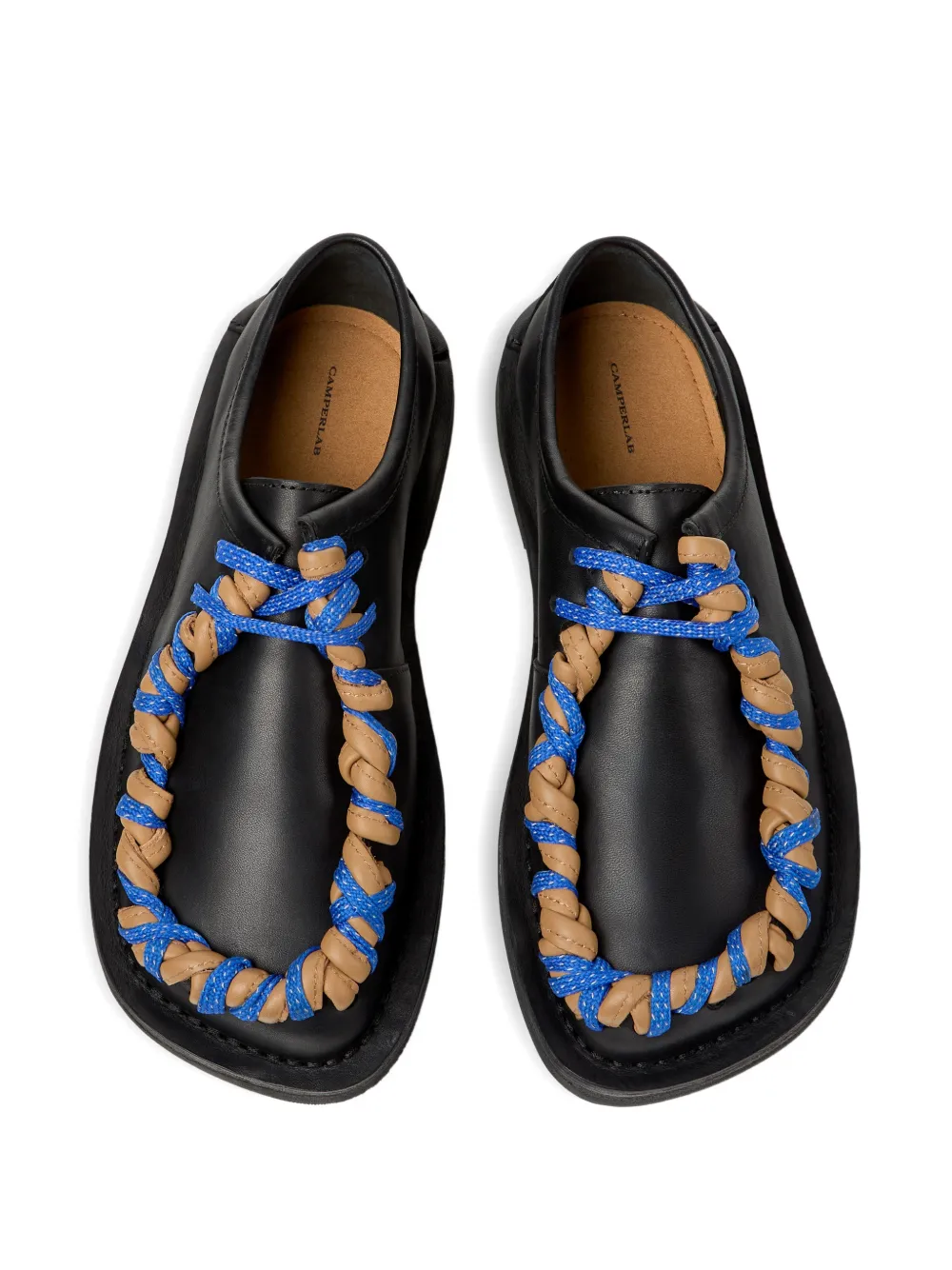 CamperLab EKI gevlochten loafers Zwart